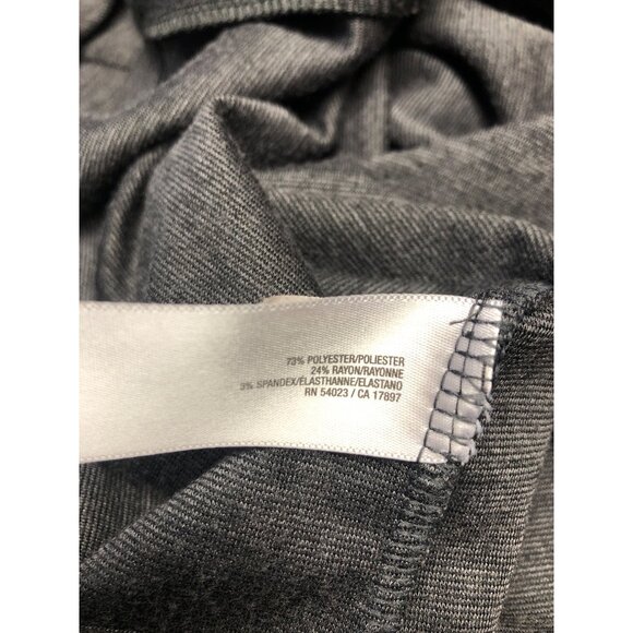 Old Navy Dress Womens Size Medium Charcoal Gray Long Sleeve Knit Sheath Office - Picture 6 of 8